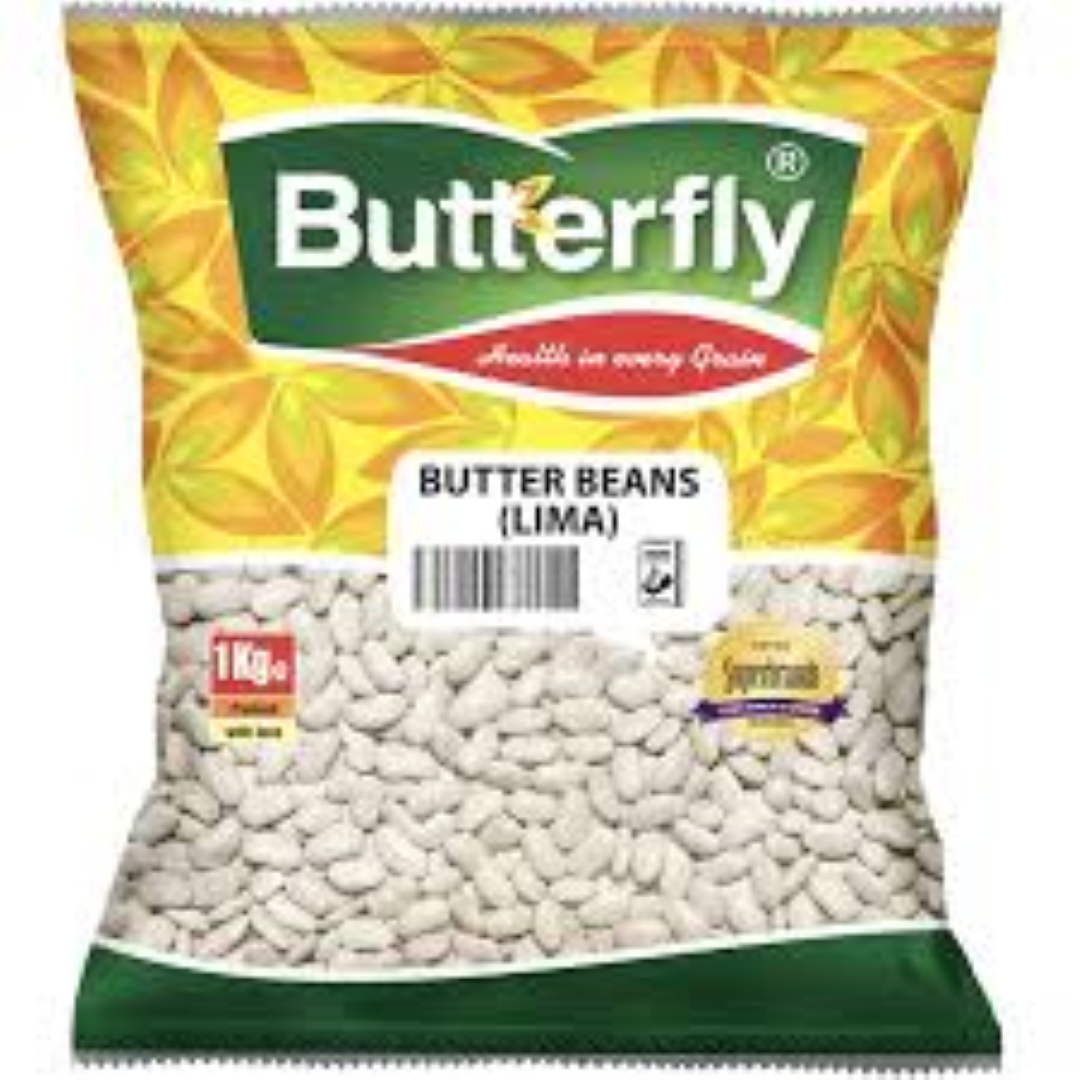 BUTTERFLY BUTTER BEANS (LIMA BEANS)1KG